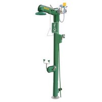 Haws Drinking Faucet Co 8317CTFP Haws Heat Traced Combination Shower And Eye/Face Wash With Top or Bottom Supply